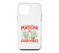 Thé Matcha glacé à la Vanille Good Vibes Cute Matcha Tea Coque pour iPhone 12 Mini