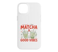 Thé Matcha glacé à la Vanille Good Vibes Cute Matcha Tea Coque pour iPhone 14 Plus