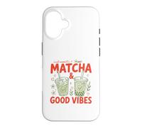 Thé Matcha glacé à la Vanille Good Vibes Cute Matcha Tea Coque pour iPhone 16