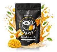 Thé Matcha Instantané Mangue Latte en poudre - Mary Rose - Préparation pour boisson - Mango Matcha Latte - 100g
