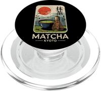 Thé Matcha Japon Kyoto Rétro Japonais Kanji Souvenir PopSockets PopGrip pour MagSafe