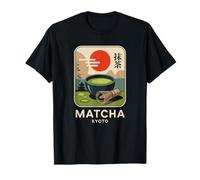 Thé Matcha Japon Kyoto Rétro Japonais Kanji Souvenir T-Shirt