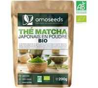 Thé Matcha Japonais en Poudre Bio 200G - Qualité Supérieure - amoseeds