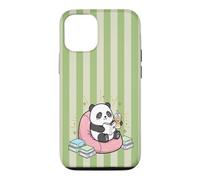 Thé Matcha Mignon Kawaii Panda Bookish Summer Green Fun Tea Coque pour iPhone 12/12 Pro