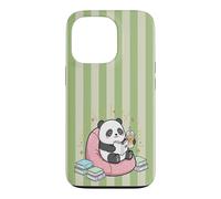 Thé Matcha Mignon Kawaii Panda Bookish Summer Green Fun Tea Coque pour iPhone 13 Pro