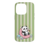 Thé Matcha Mignon Kawaii Panda Bookish Summer Green Fun Tea Coque pour iPhone 14 Pro