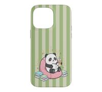 Thé Matcha Mignon Kawaii Panda Bookish Summer Green Fun Tea Coque pour iPhone 14 Pro Max