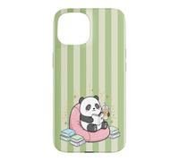 Thé Matcha Mignon Kawaii Panda Bookish Summer Green Fun Tea Coque pour iPhone 15