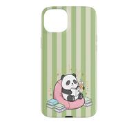 Thé Matcha Mignon Kawaii Panda Bookish Summer Green Fun Tea Coque pour iPhone 15 Plus
