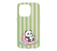 Thé Matcha Mignon Kawaii Panda Bookish Summer Green Fun Tea Coque pour iPhone 15 Pro