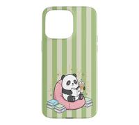 Thé Matcha Mignon Kawaii Panda Bookish Summer Green Fun Tea Coque pour iPhone 15 Pro Max