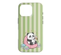 Thé Matcha Mignon Kawaii Panda Bookish Summer Green Fun Tea Coque pour iPhone 16 Pro