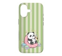 Thé Matcha Mignon Kawaii Panda Bookish Summer Green Fun Tea Coque pour iPhone 17