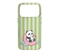 Thé Matcha Mignon Kawaii Panda Bookish Summer Green Fun Tea Coque pour iPhone 17 Pro