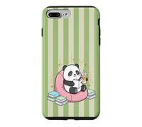 Thé Matcha Mignon Kawaii Panda Bookish Summer Green Fun Tea Coque pour iPhone 7 Plus/8 Plus