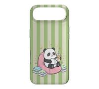 Thé Matcha Mignon Kawaii Panda Bookish Summer Green Fun Tea Coque pour iPhone Air