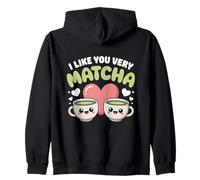 Thé Matcha Proverbe Thé Vert I Like You Very Matcha Sweat à Capuche