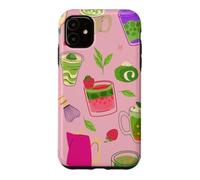 thé Matcha Rose Smoothie Fraise Coque pour iPhone 11