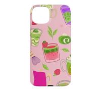 thé Matcha Rose Smoothie Fraise Coque pour iPhone 15 Plus