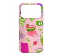 thé Matcha Rose Smoothie Fraise Coque pour iPhone 17 Pro