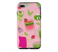 thé Matcha Rose Smoothie Fraise Coque pour iPhone 7 Plus/8 Plus