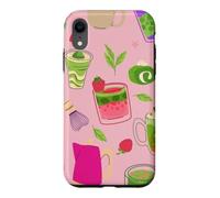 thé Matcha Rose Smoothie Fraise Coque pour iPhone XR