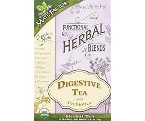 The Mate Factor Digestive Tea with Prebiotics, 20 Count