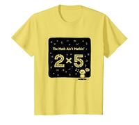 The Math Ain't Mathin' 2x5 Humour mathématique drôle T-Shirt, Enfant, Citron, 4 Ans