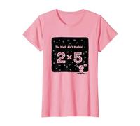 The Math Ain't Mathin' 2x5 Humour mathématique drôle T-Shirt, Femme, Rose, XS