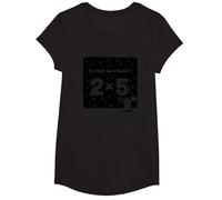 The Math Ain't Mathin' 2x5 Humour mathématique drôle T-Shirt, Fille, Noir, L