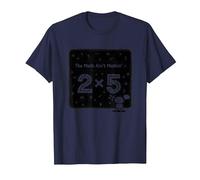 The Math Ain't Mathin' 2x5 Humour mathématique drôle T-Shirt, Homme, Bleu Marine, S