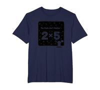 The Math Ain't Mathin' 2x5 Humour mathématique drôle T-Shirt, Homme Grandes Tailles, Bleu Marine, 2X Tall