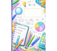 The Math Notebook: A Simple Journal for School, Notes, and Practice