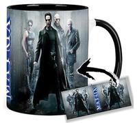 The Matrix Neo Trinity Morfeo Keanu Reeves Tasse Ceramique Intérieure et Poignée Noire Mug