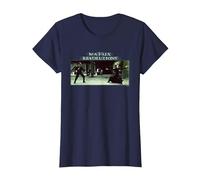 The Matrix Revolutions Neo Vs. Smith T-Shirt, Femme, Bleu Marine, XL