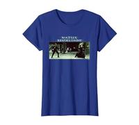 The Matrix Revolutions Neo Vs. Smith T-Shirt, Femme, Bleu Royal, XXL