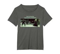 The Matrix Revolutions Neo Vs. Smith T-Shirt, Femme Grandes Tailles, Asphalte, 2X