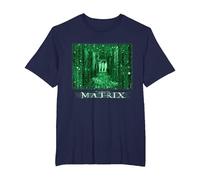 The Matrix Simulated Reality T-Shirt, Homme Grandes Tailles, Bleu Marine, 4X Tall