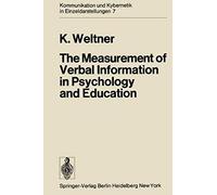 The Measurement Of Verbal Information In Psychology And Education