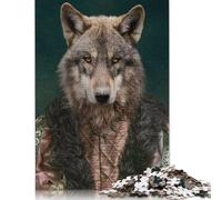 The Medieval Wolf Puzzles 1000 Pièces Cadeau Unique Jeu Éducatif Challenge Toy À De Qualité Supérieure Peinture Art pour Adultes Et Enfants À Partir De 14 Ans 1000pcs (38x26cm)