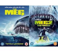 The Meg 1-2 DVD Collection - The Meg, Meg 2: The Trench DVD - The Meg Jason Stathom 2 Movie Collection DVD