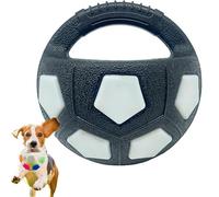 The Mellow Dog - Balle apaisante avec poignée - Jouet interactif en forme de football - Balle flottante couineuse pour chiens de petite, moyenne et grande taille (C)