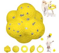 The Mellow Dog Calming Ball, Mellow Dog Emotional Support Ball, Chewable Calming Balls for Dogs, Fun Toys and Chew Toy for Any Size Dog, Dog Tennis Balls for Aggressive Chewers (A)