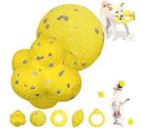 The Mellow Dog Calming Ball, Mellow Dog Emotional Support Ball, Chewable Calming Balls for Dogs, Fun Toys and Chew Toy for Any Size Dog, Dog Tennis Balls for Aggressive Chewers (AB)