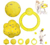 The Mellow Dog Calming Ball, Mellow Dog Emotional Support Ball, Chewable Calming Balls for Dogs, Fun Toys and Chew Toy for Any Size Dog, Dog Tennis Balls for Aggressive Chewers (ABE)