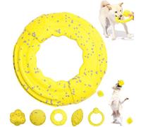 The Mellow Dog Calming Ball, Mellow Dog Emotional Support Ball, Chewable Calming Balls for Dogs, Fun Toys and Chew Toy for Any Size Dog, Dog Tennis Balls for Aggressive Chewers (D)