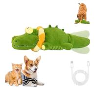 The Mellow Dog - Calming Crocodile Dogs Toy, 2025 New Automatic Tail-Wagging Dogs Toy, Soft & Washable Cover, Interactive & Emotional Support Plush for Small, Medium & Large Dog