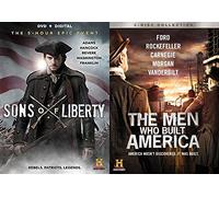 The Men Who Built America Documentary DVD & Sons of Liberty [DVD + Digital Ultraviolet] History Channel Set