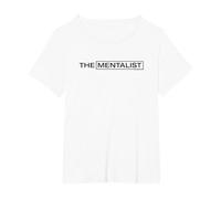 The Mentalist Logo T-Shirt, Femme Grandes Tailles, Blanc, 3X
