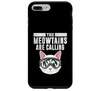 The Meowtains are Calling Funny Cat Ski Hommes Femmes Hiver Coque pour iPhone 7 Plus/8 Plus